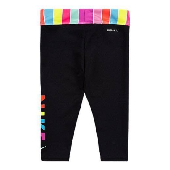 BRAND NEW girl toddler Nike nike rainbow crop leggings pants size 2T & 4T - Picture 3 of 5